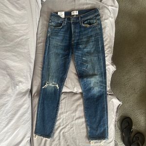 AGOLDE Sophie Hi Rise Skinny Crop Jeans. Size 28 (Medium)